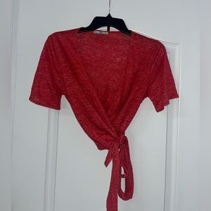 Zara Wrap top 100% linen